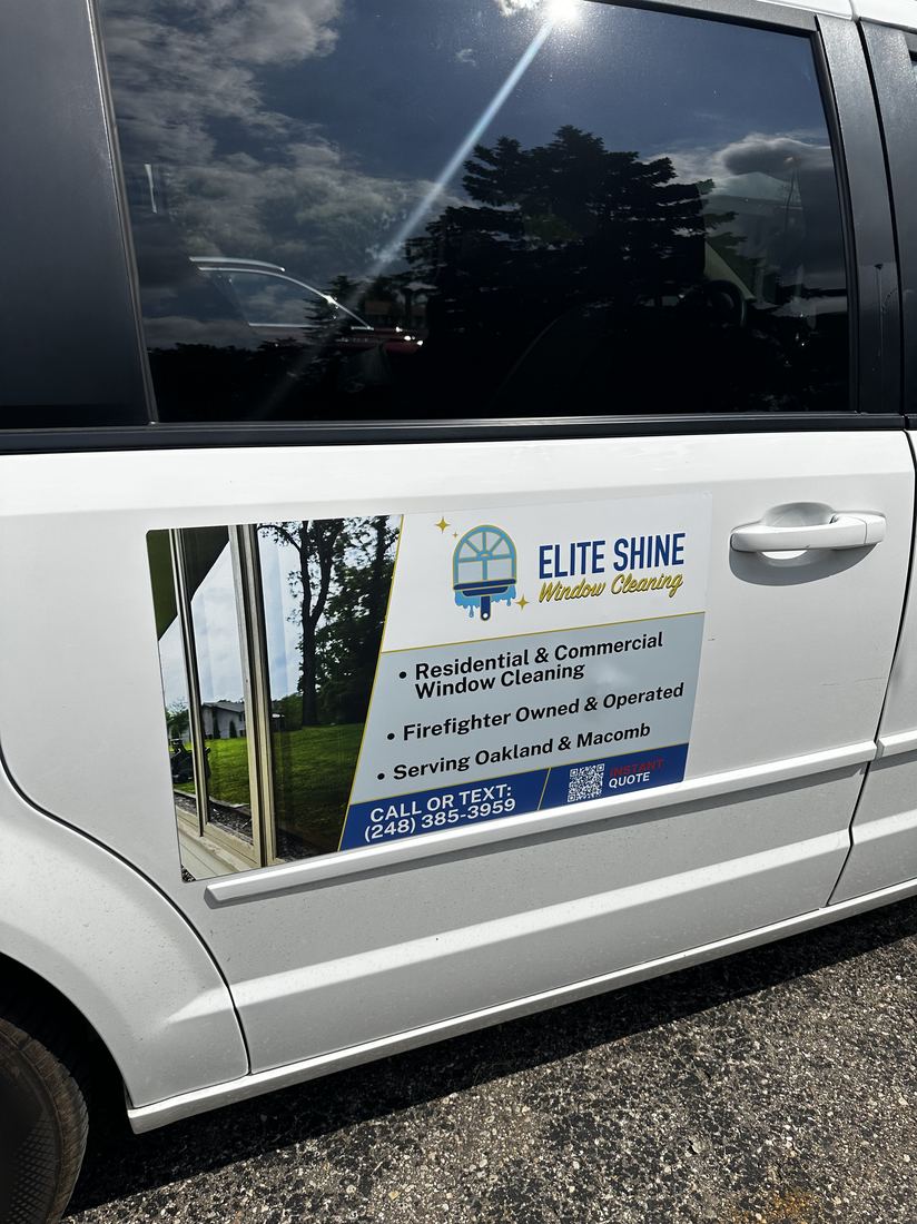 Elite Shine Window Cleaning service vehicle